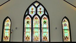 trinity lutheran church stained glass windows